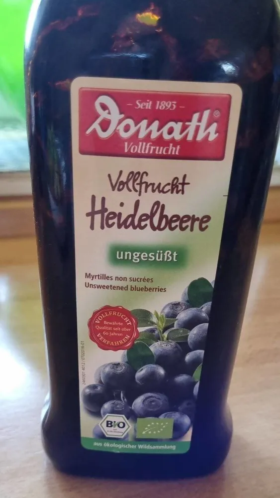 Vollfrucht Heidelbeersaft