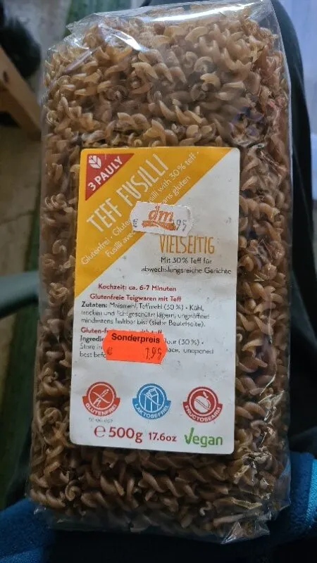 Nudeln (Teff Fusili)