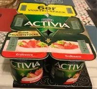 Danone ACTIVIA® Erdbeere, ohne Fruchtstücke 720g (6x120g)