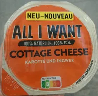 All I Want Cottage Cheese Karotte und Ingwer 175g