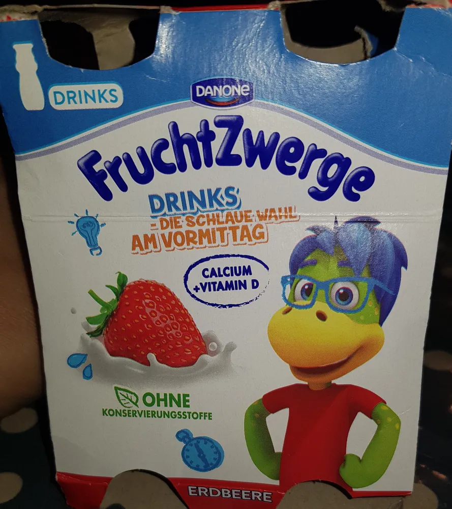 Danone FruchtZwerge Drink Erdbeere 4 x 100g