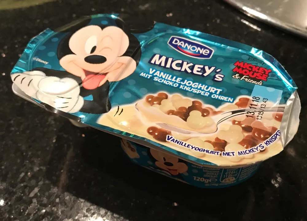 Danone Disney Joghurt Vanille mit Schoko Knusper Ohren 120g