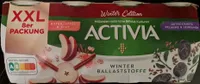 Danone ACTIVIA® XXL Winter Edition Hafer, Apfel & Zimt / Leinsamen & getrocknete Pflaume (8 x 115g) = 920g