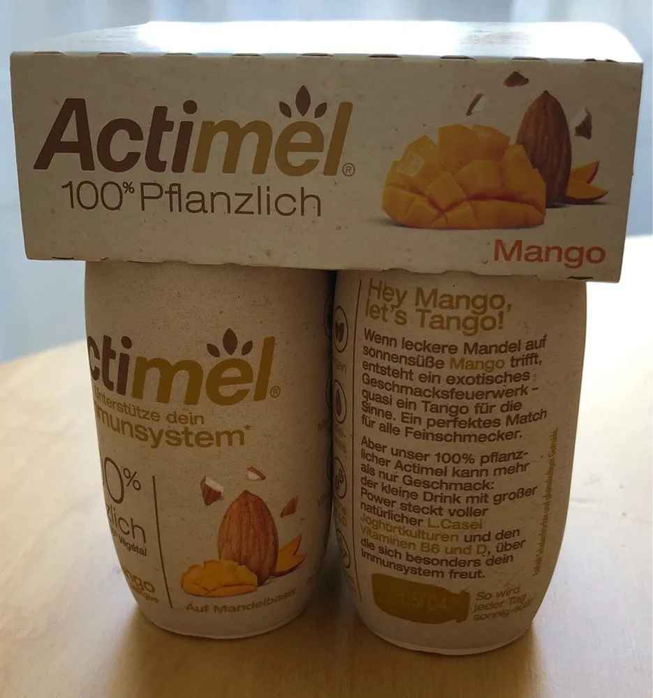Danone Actimel® Pflanzlich Mango 4 x 100g = 400g
