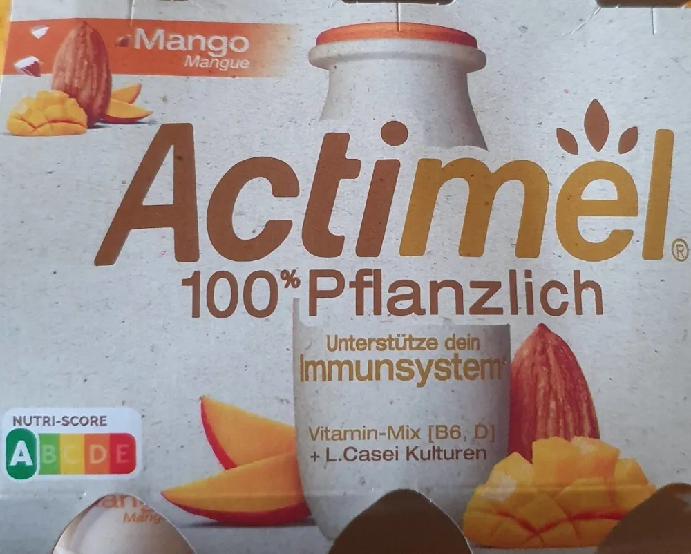 Danone Actimel® 100% Pflanzlich Mango 6 x 100g = 600g