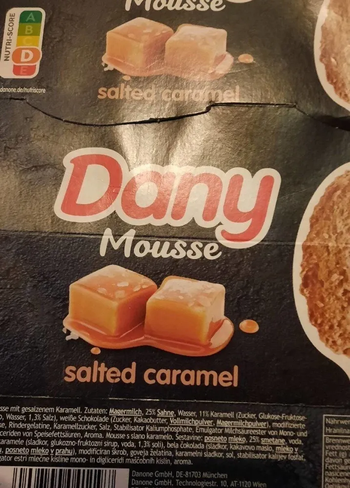 Danone Dany Mousse Salted Caramel 4x60g = 240g
