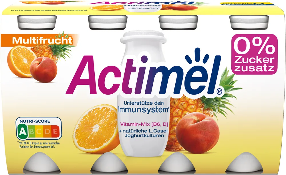 Danone Actimel® Multifrucht 0% 8 x 100g = 800g