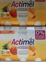 Danone Actimel® Tropical ohne Zuckerzusatz 6 x 100g = 600g