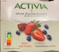 Danone ACTIVIA® Joghurt Erdbeere-Heidelbeere-Dattel 4x115g
