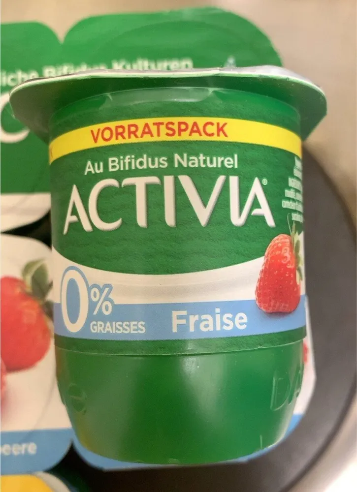Danone ACTIVIA® Erdbeer 0% 720g (6 x 120g)