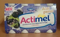 Danone Actimel® Cassis & Acai, Acai genial 8 x 100g = 800g