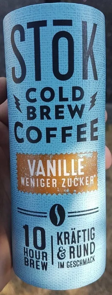 SToK Cold brew Coffee Vanille weniger Zucker 230ml