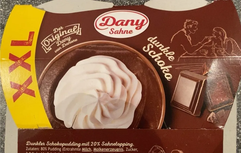 Danone Dany Sahne Dunkle Schokolade 8 x 115g