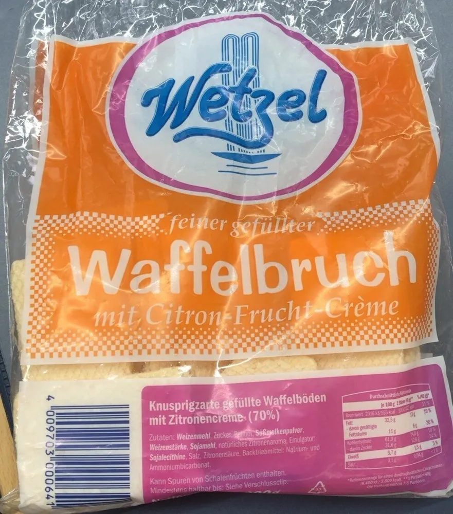 Waffelbruch Zitrone