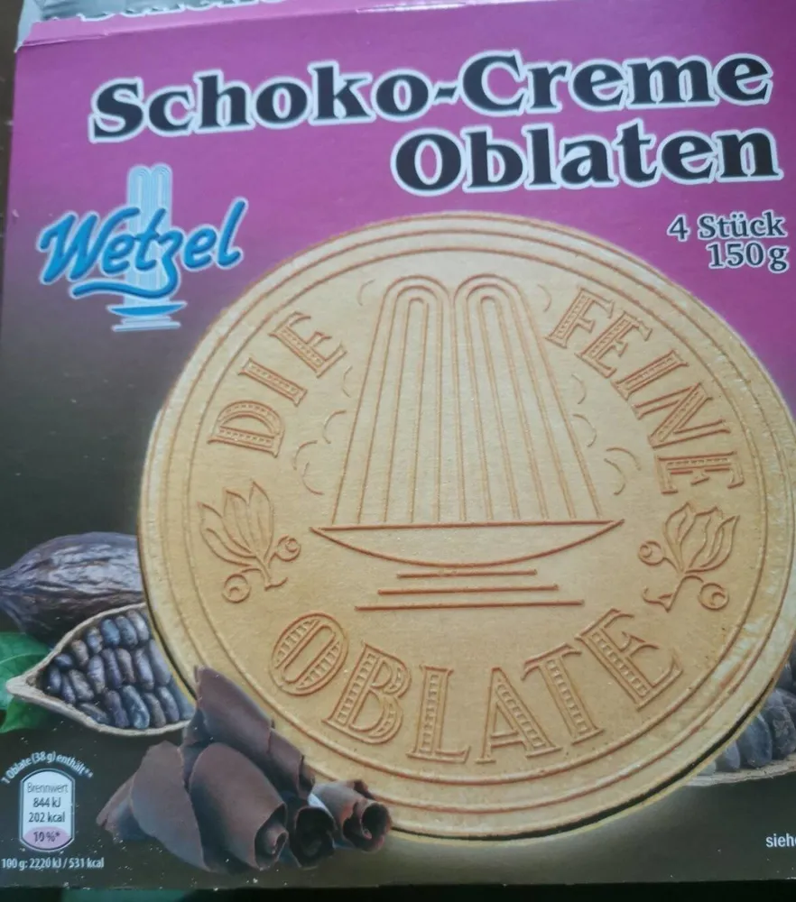 Schoko-Creme Oblaten