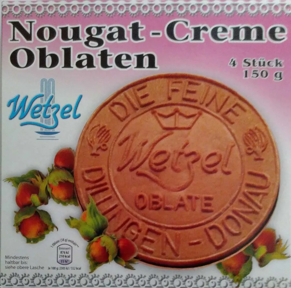 Nougat-Creme Oblaten