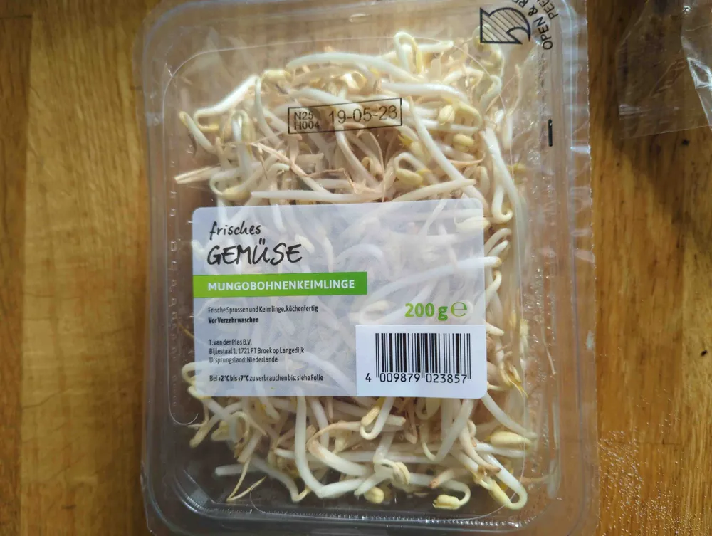 Mungobohnenkeimlinge