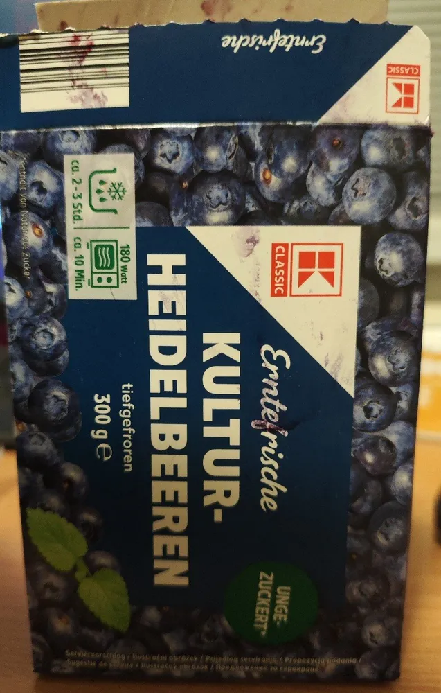 Kultur Heidelbeeren tiefgefroren
