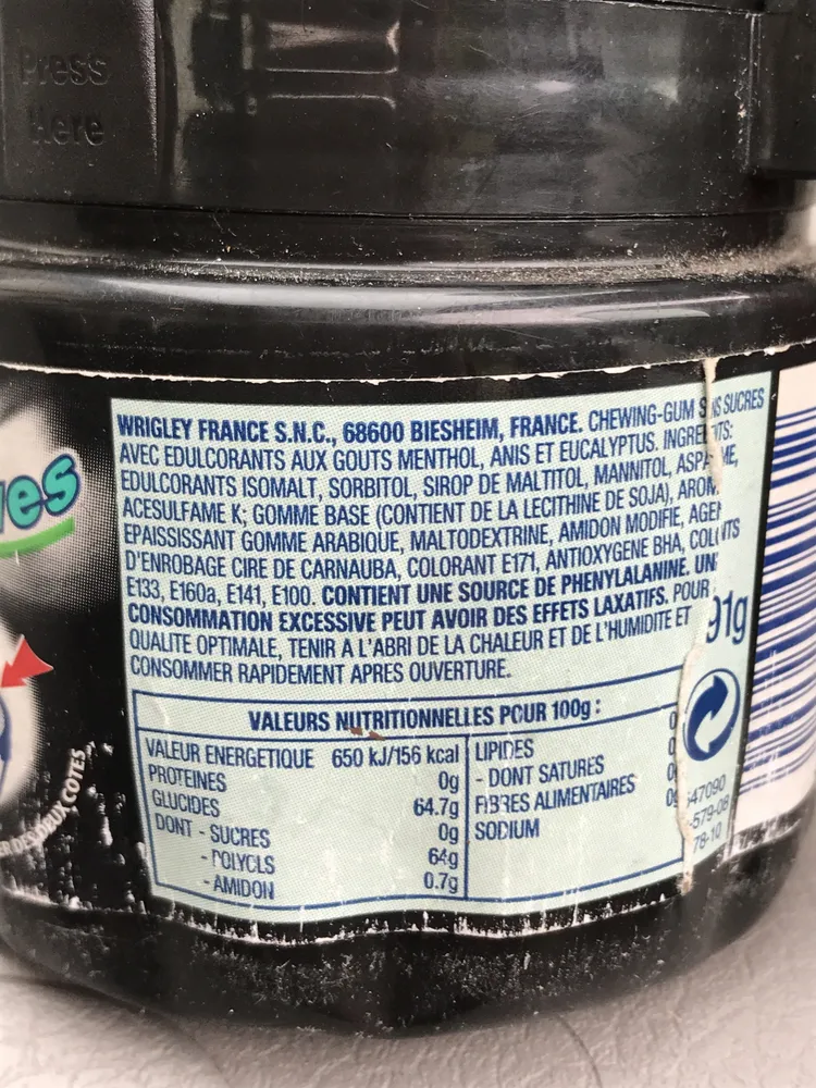 Dragees Black Menthol