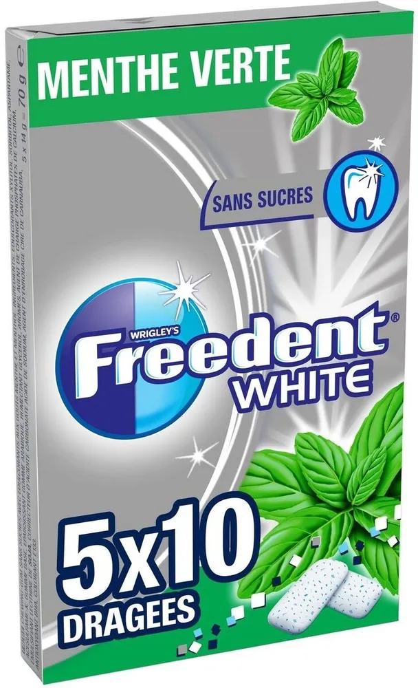 5X10 D FREEDENT WHITE M.VERTE