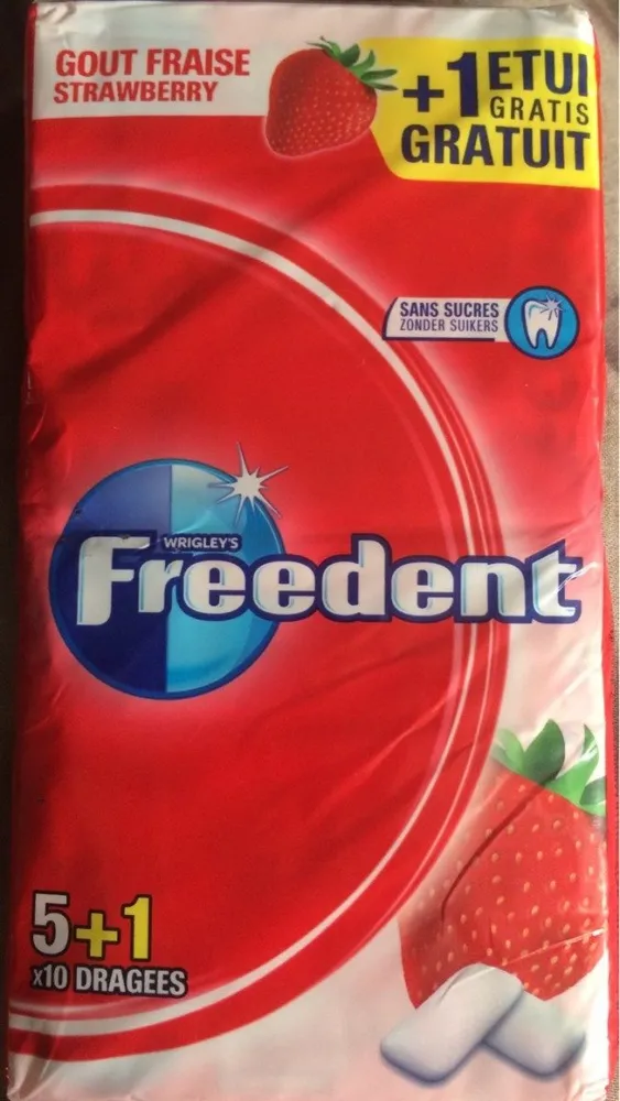 Freedent gout fraise et menthe