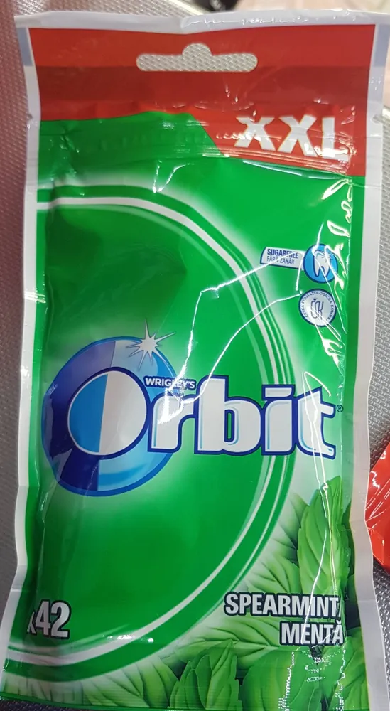 Orbit Spearmint XXL Sugarfree Chewing Gum 58 G (42 Pieces)