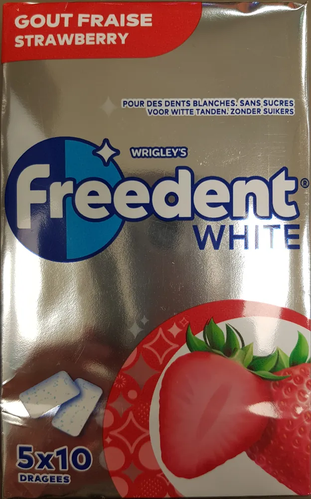Freedent white fraise