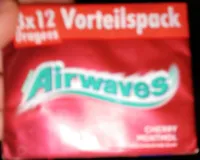 Cherry menthol chewing gum
