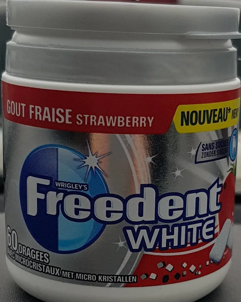 Freedent white goût fraise