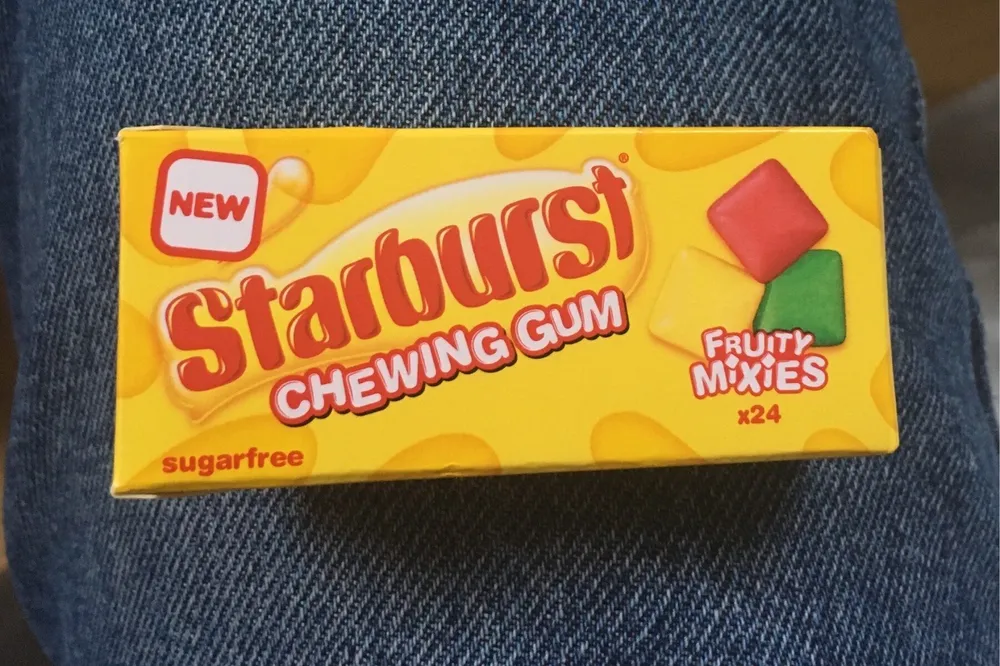 Starburst chewing gum
