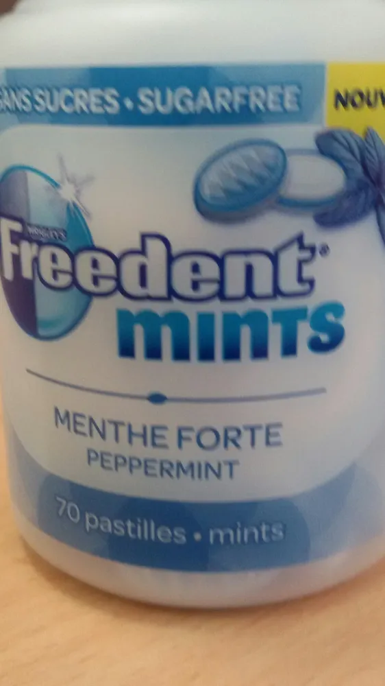 Freedent mints mente forte
