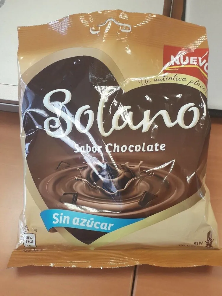 Caramelos sabor chocolate sin azúcar