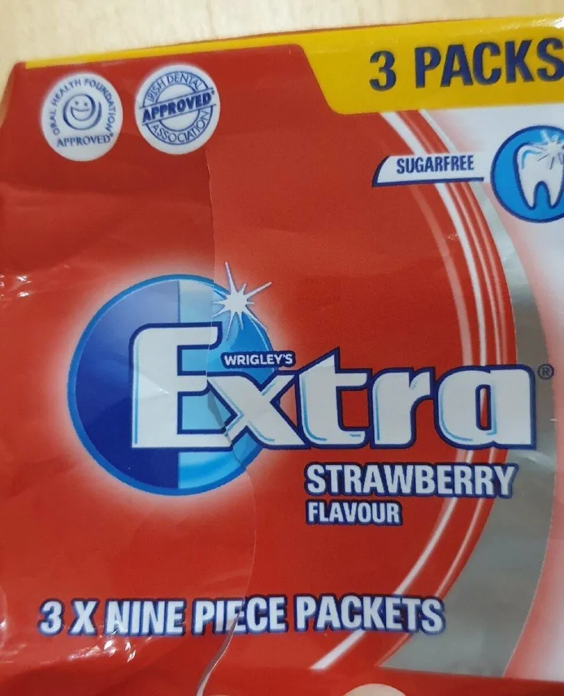 WRIGLEY'S 3 PACKS SUGARFREE extra 3x9 PIECE PACKET