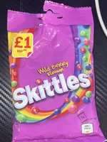 £1 RRP** Wild Berry Flavour Skittles 1/3 608kJ 143