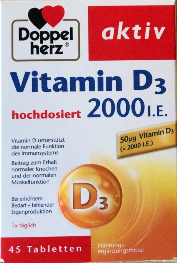 Vitamin D3 hochdosiert 2000 i. E.