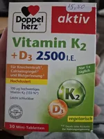 Vitamin K2 + D3 2500 I.e.