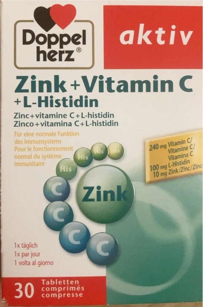 Aktiv zink vitamin c L- Histidin