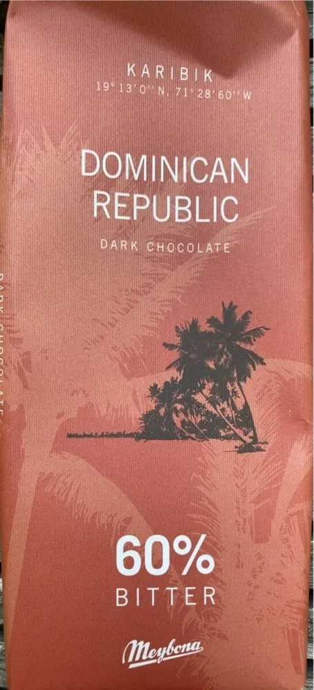Dominican republic 60% bitter