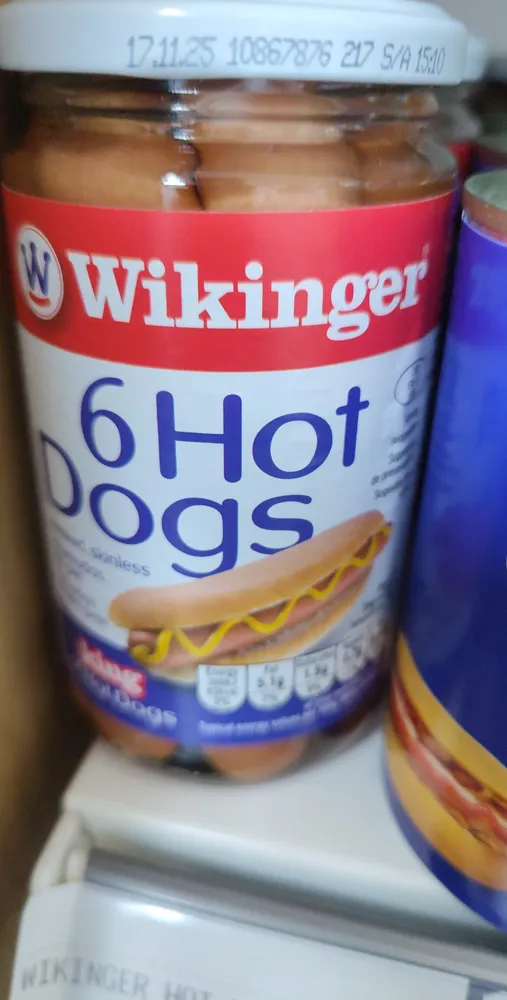 13 S/A 0923 Wikinger 6Hot Dogs smoked, skinless ch