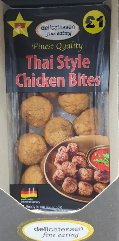 Thai style chicken bites