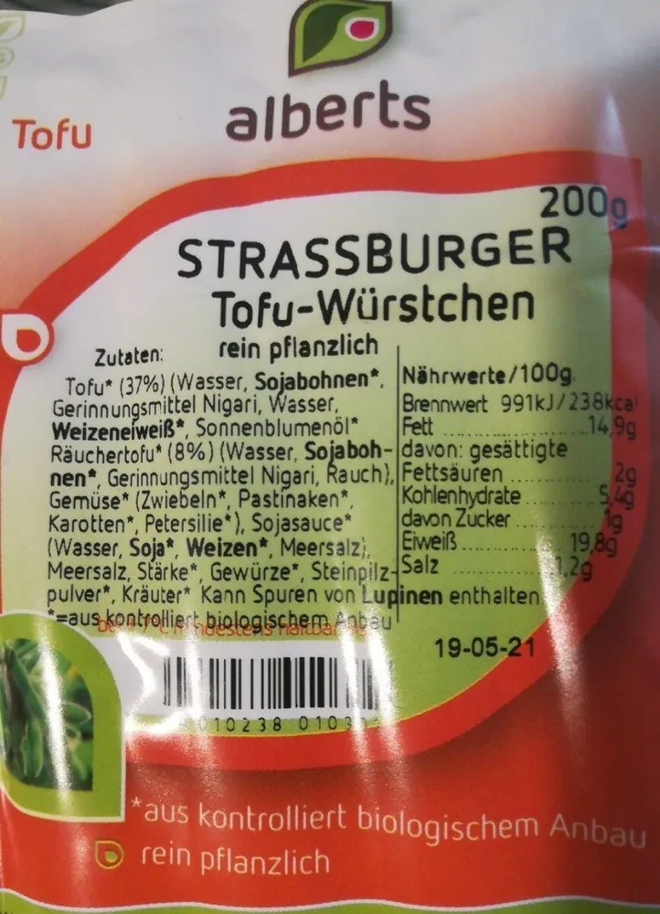 Saucisses de Strasbourg Tofu