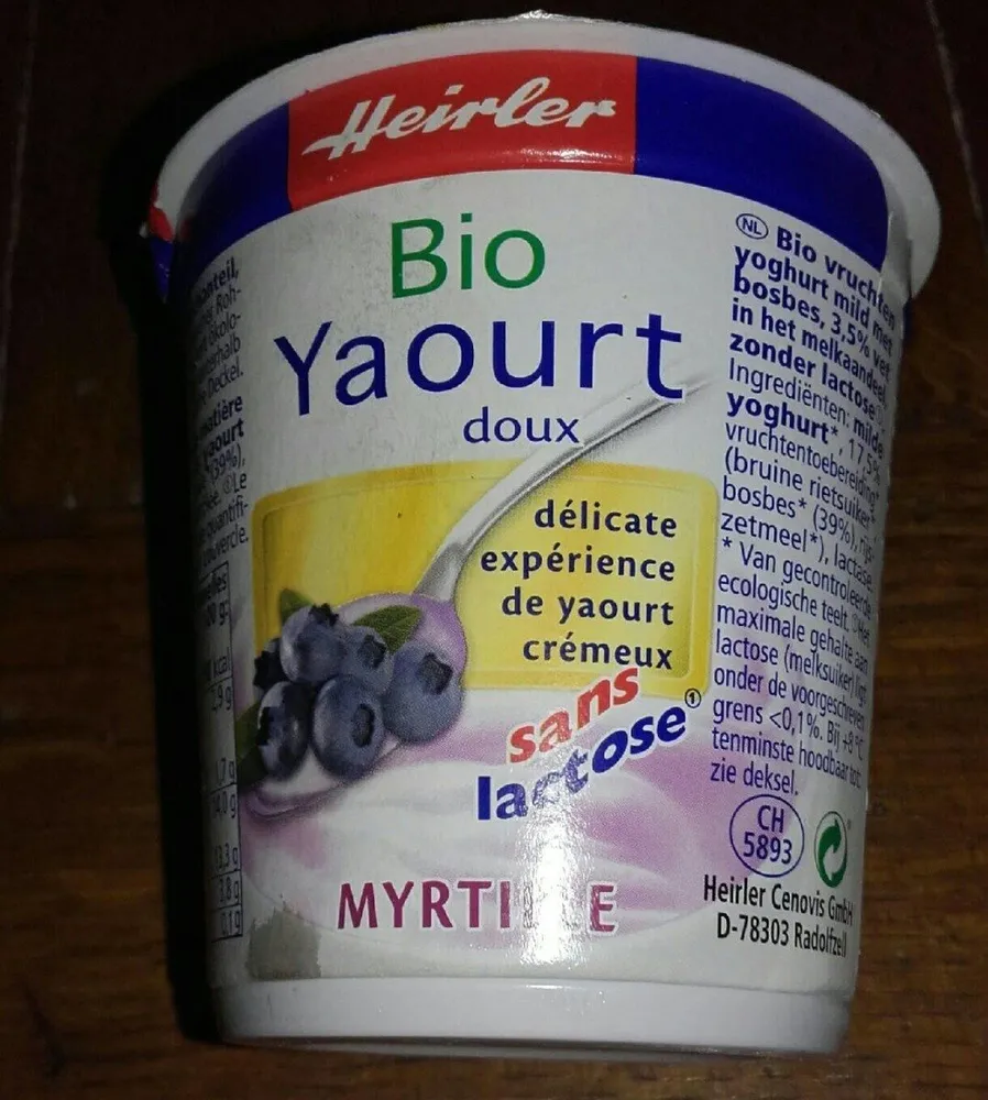 Yaourt Myrtille "Sans Lactose" 150G
