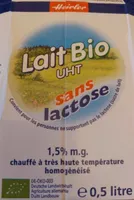 Lait BIO uht sans lactose