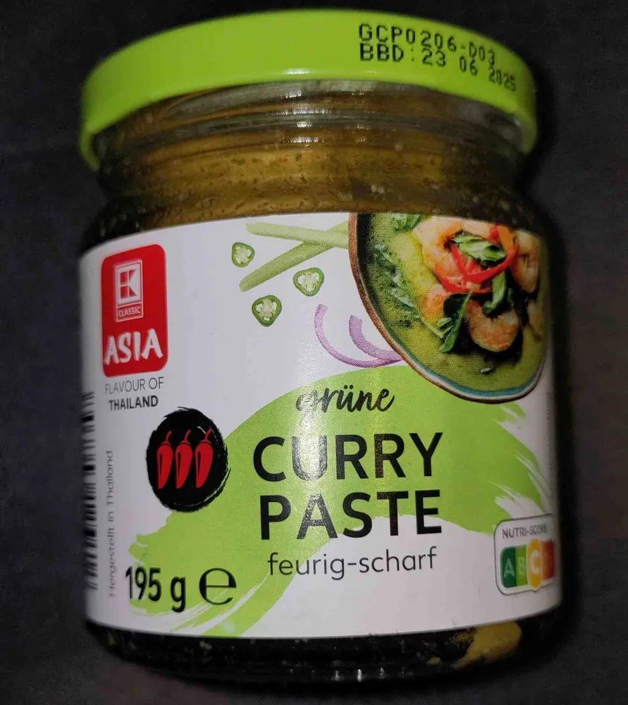 Grüne Curry Paste feurig-schwarf