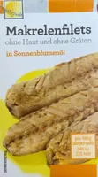 Makrelenfilets, ohne Hautund ohne Gräten