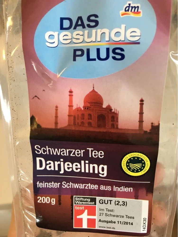 Das Gesunde Plus, Darjeeling, Schwarzer Tee