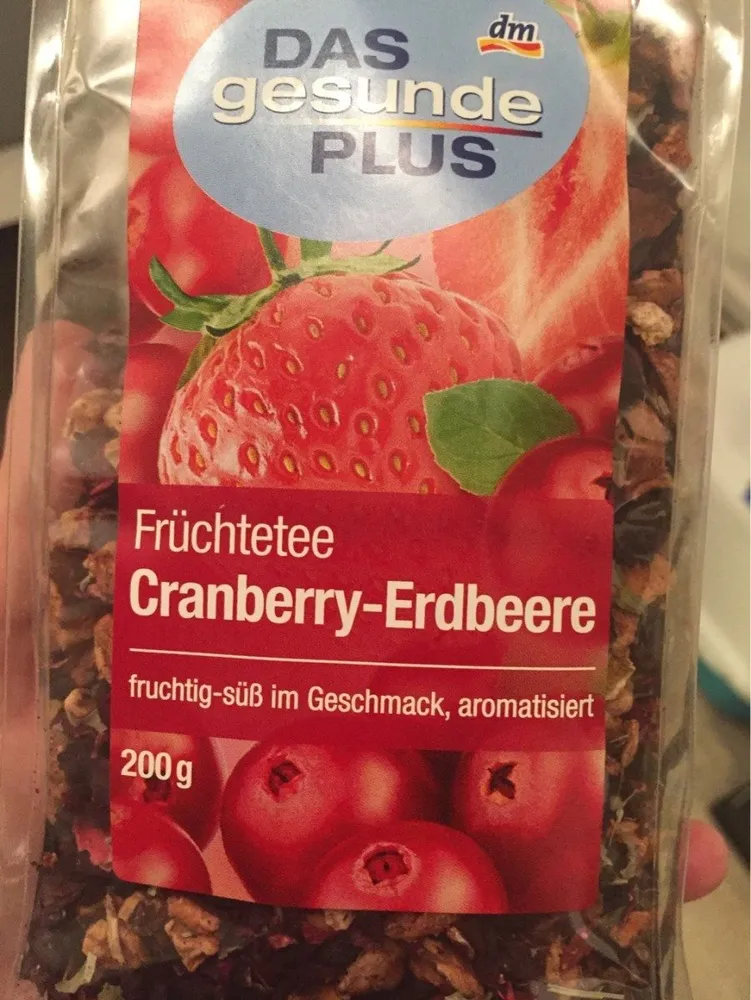 Infusion cranberry fraise