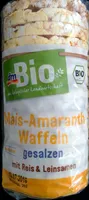 Mais-Amaranth-Waffeln gesalzen mit Reis & Leinsamen