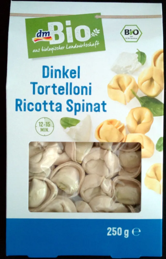 Dinkel Tortelloni Ricotta Spinat