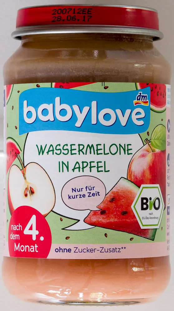 Wassermelone in Apfel